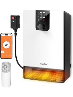 1500W Electric Smart Wall Heater - Energy-Efficient Indoor Space Heater